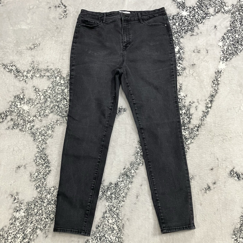 Social Standard by Sanctuary Jeans Womens 16 Black High Rise‎ Skinny Stretch